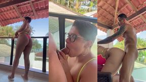 squirt da gaucha rabuda fudendo com maloqueiro na sacada beira mar