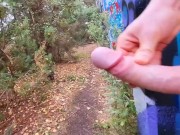 Masturbating in public while hiking!