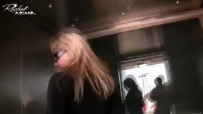 Rachel masturbates outdoors