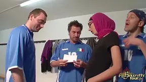 French Arab Woman Gangbang