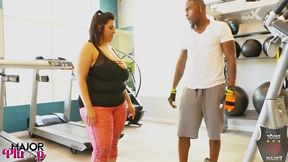 sofia rose eye-fucks rome major at the gym then gets pounded!