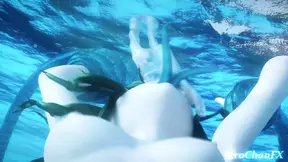 Petite girl with lots of love in 3D anime fuck part II