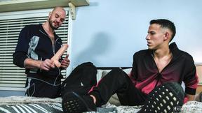 Des Irez & Cliff Jensen testing their new assfucking toy