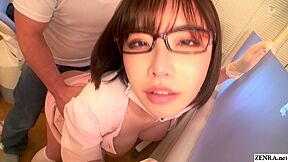 JAV star Eimi Fukada real Japanese dentist office risky sex