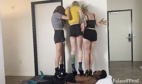 Tall Goddesses Hard Trampling Training