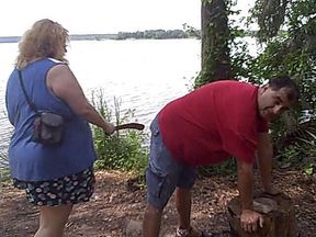 Caught you pissing by the lake