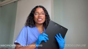 Micropenis Diagnosis – Ebony Nurse Goddess Luna Law Turns Your Check-Up into **** Cock Humiliation, SPH, Medical Fetish, Femdom POV