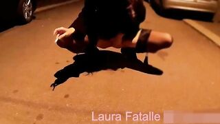 Outside Street Pee and Smoking Cigar - Laura Fatalle