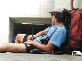 Mansturbating at Venice FS Station