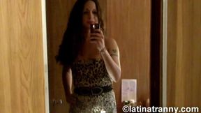 Horny Transgender hardcore dildo insertions up the asshole