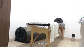 Anal examination performed by a real proctologist