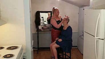 Roommate Feminizes Guy for Girls Night Out