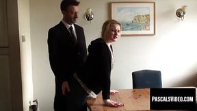 Chubby blonde milf gets dominated and railed hard