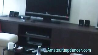 AMATEUR LAPDANCER - Two dancing on a stranger's hard cock