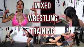 Mixed Wrestling Training