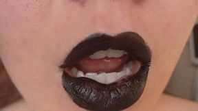 black lipstick