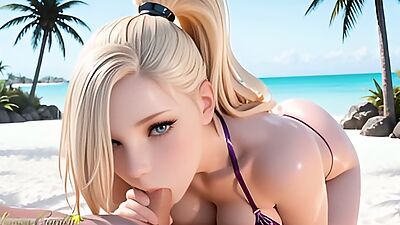 Ino Yamanaka Gets Fucked Hard on Summer Vacation. Naruto. Ai generated 3d hentai