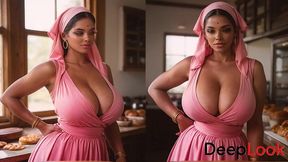 the intern who came to my bakery impressed me with her big tits, and i had no choice but to fuck her right away.[ai]