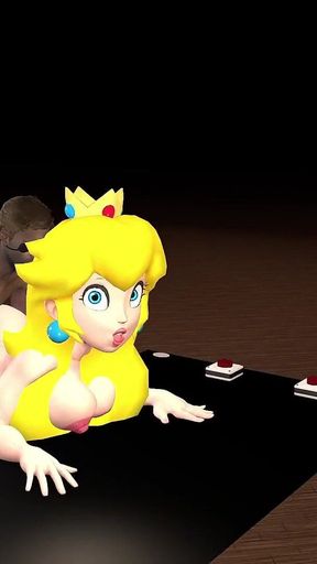 Princess Peach Cheating Mario Doggy Position