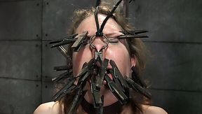 Perverted couple put clothespins on pretty much part of Rain DeGrey's face