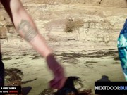Tatted Hunk Blows His Load On Hairy Jock - NextDoorBuddies