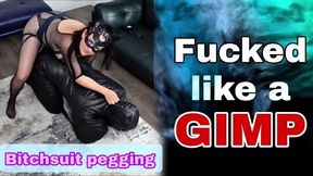 Femdom Bitchsuit Pegging Leather Bondage Huge Strap On Dildo Bdsm Amateur Real Couple - Verified Amateurs