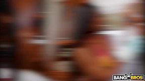 Black-haired maid rides big cock in double donation