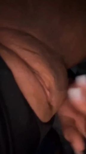 Groupie gives a sloppy BJ while masturbating