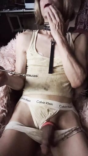 Sissy Using Sounding Rods
