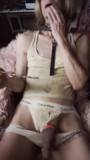 Sissy Using Sounding Rods