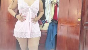 Very big ass and voluptuous nurse changes clothes