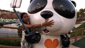 ”Asian teen amateur fun with the BF in a waterpark & sex afterwards”