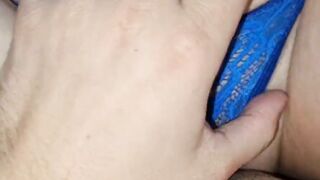 stepsister inside blue tights gotten cum inside mouth