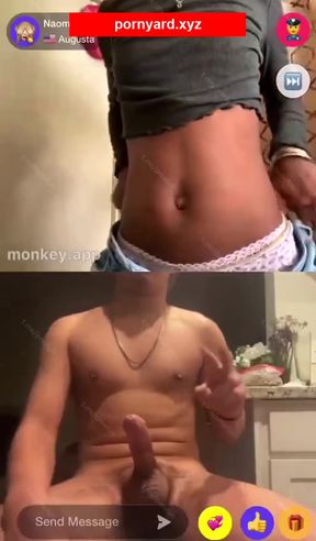 Amateur teen flashes her tits on webcam in homemade video