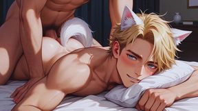 Anime Blonde Femboy Twink Furry