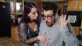 Impressive Valerica Steele and Logan Xander at purple hair sex