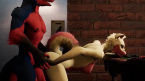 Hard Fucking Against the Table (loop) (furry Sex)