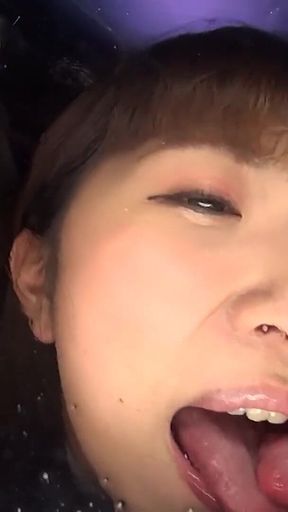 Tsubaki Kato and Himari Ogawa Initiate Ryo Kitakata Into Lesbian Tongue Kissing (レズ)