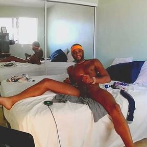 Sexy Jerk in a Blue Thong