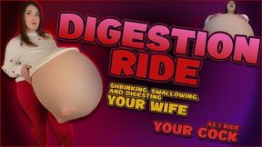 Digestion Ride - Shrinking, Swallowing, and Digesting Your Wife as I Ride Your Cock MOV