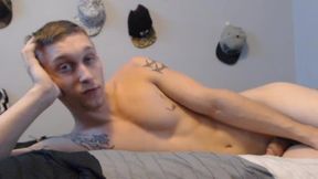 Shy Playing with a Dildo in His Ass