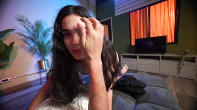 Petite latina sister in law drains him while he’s just happy to please