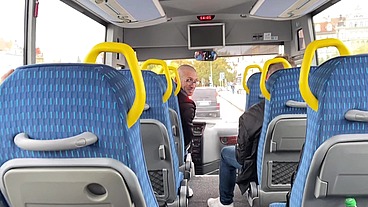 Pre Shoot Bang on Bus in Prague
