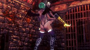 futa bowsette with a futa succubus- super maria parody