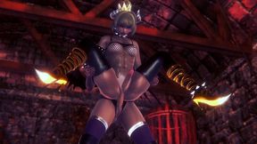 futa bowsette with a futa succubus- super maria parody