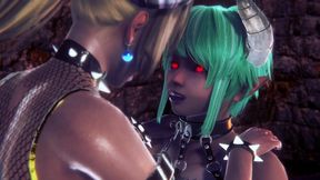 futa bowsette with a futa succubus- super maria parody