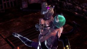 futa bowsette with a futa succubus- super maria parody