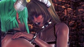 futa bowsette with a futa succubus- super maria parody