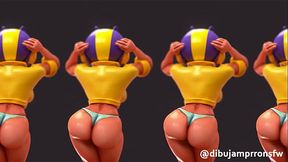 Dancing trance Bea the sexy brawler