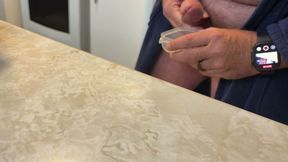 Bare Cock Jerk and Cum Collecting